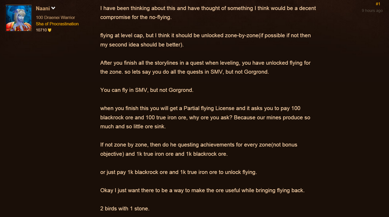 Illustration for article titled World Of Warcraft Players Are Pissed Their Characters Can’t Fly